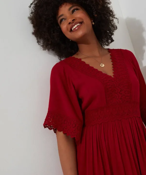 Flash Sale Joe Browns Boho Days Dress Berry / Black