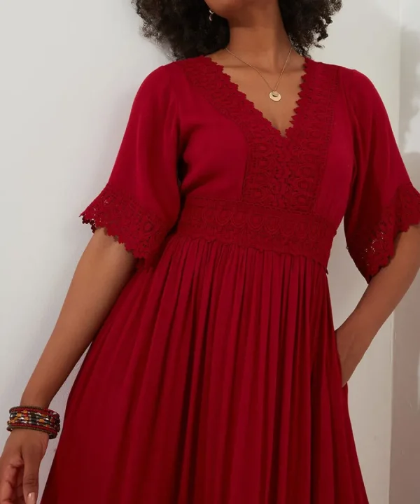 Flash Sale Joe Browns Boho Days Dress Berry / Black