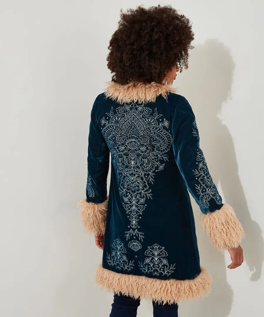 boho_girl_embroidered_bou_7.webp Discount Joe Browns Boho Girl Embroidered Boutique Coat Teal