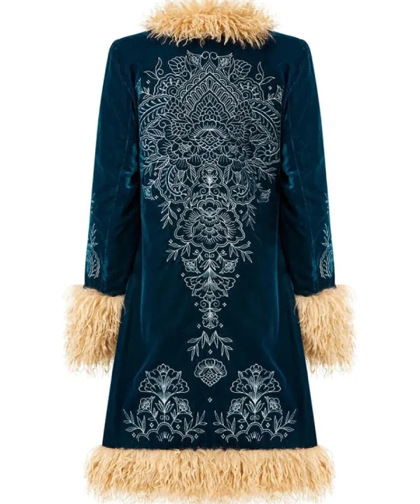 Discount Joe Browns Boho Girl Embroidered Boutique Coat Teal