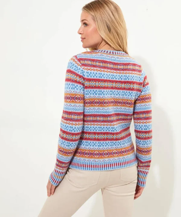 New Joe Browns Bonnie Fairisle Cardigan Blue