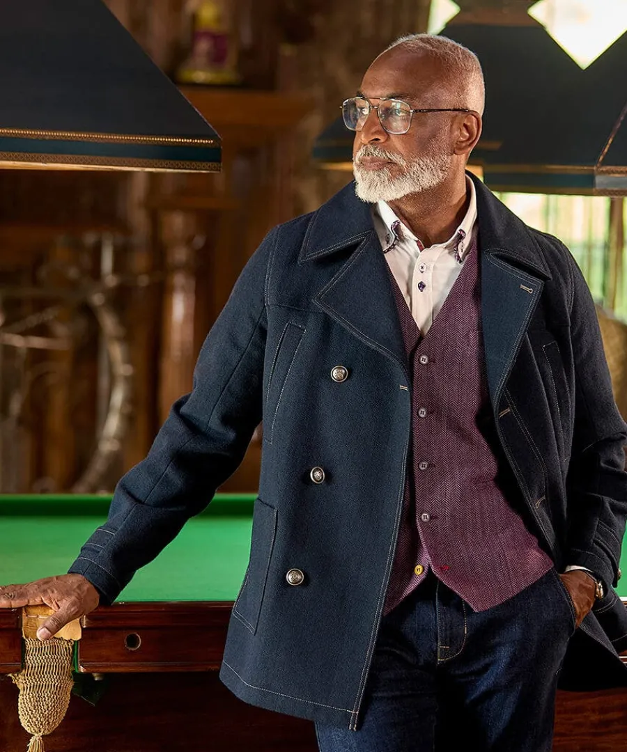 border_pea_coat_1.webp Flash Sale Joe Browns Border Pea Coat Navy