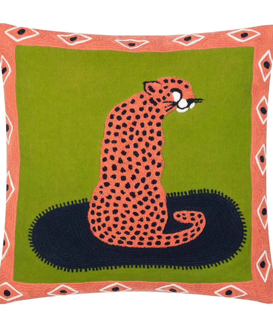 bright_and_bold_cheetah_c_0.webp Flash Sale Joe Browns Bright And Bold Cheetah Cushion Coral