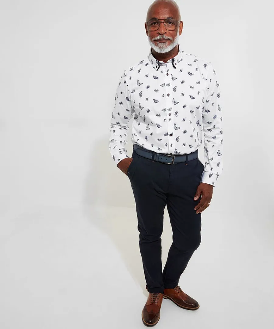 butterfly_and_bee_shirt_1.webp Fashion Joe Browns Butterfly And Bee Shirt White