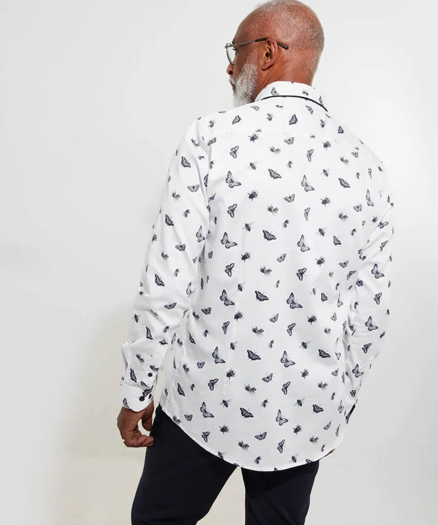 butterfly_and_bee_shirt_2.webp Fashion Joe Browns Butterfly And Bee Shirt White