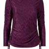 Flash Sale Joe Browns Callie High Neck Top Plum
