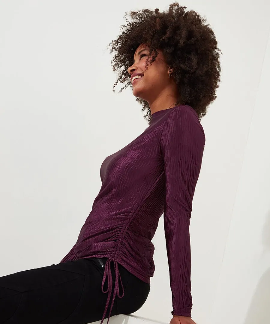 callie_high_neck_top_1.webp Flash Sale Joe Browns Callie High Neck Top Plum