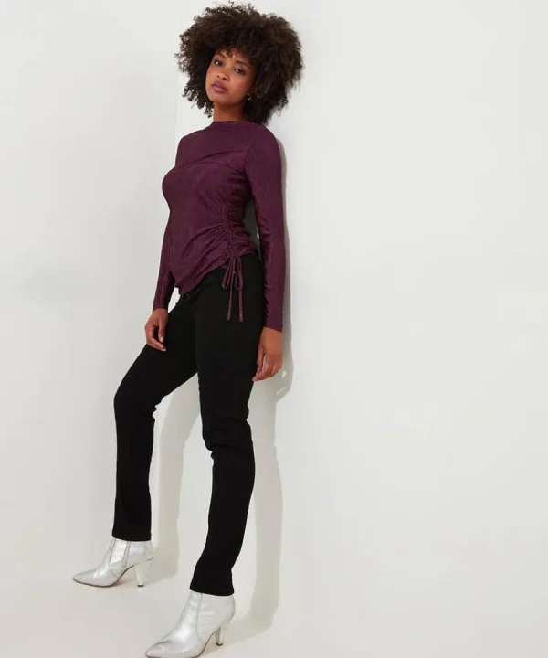 Flash Sale Joe Browns Callie High Neck Top Plum