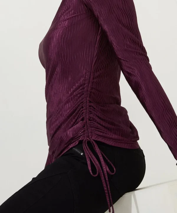 Flash Sale Joe Browns Callie High Neck Top Plum