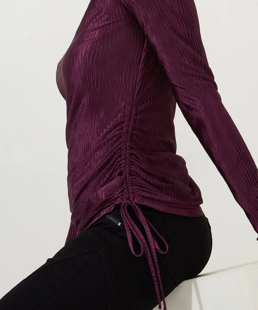 callie_high_neck_top_3.webp Flash Sale Joe Browns Callie High Neck Top Plum