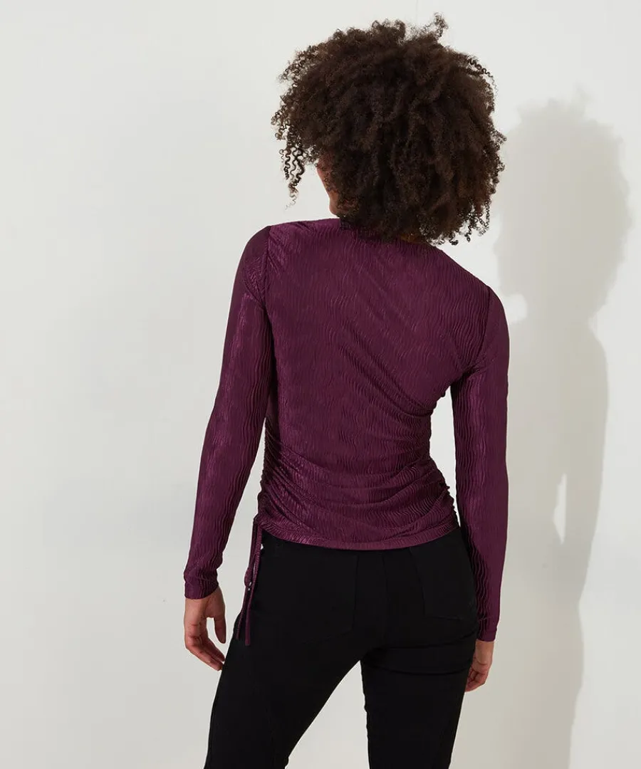 callie_high_neck_top_4.webp Flash Sale Joe Browns Callie High Neck Top Plum