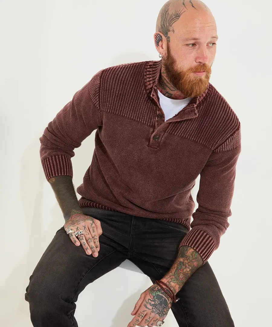 carefree_washed_funnel_kn_2.webp Sale Joe Browns Carefree Washed Funnel Knit Cherry