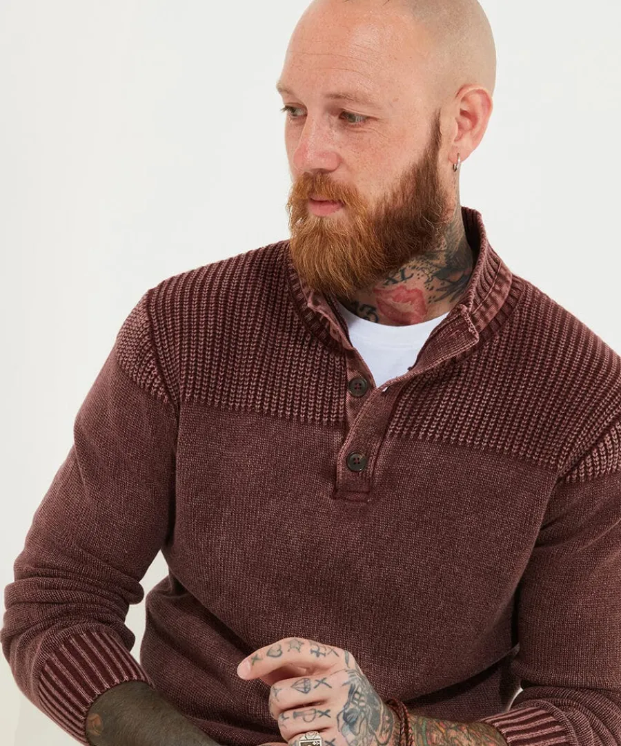 carefree_washed_funnel_kn_3.webp Sale Joe Browns Carefree Washed Funnel Knit Cherry