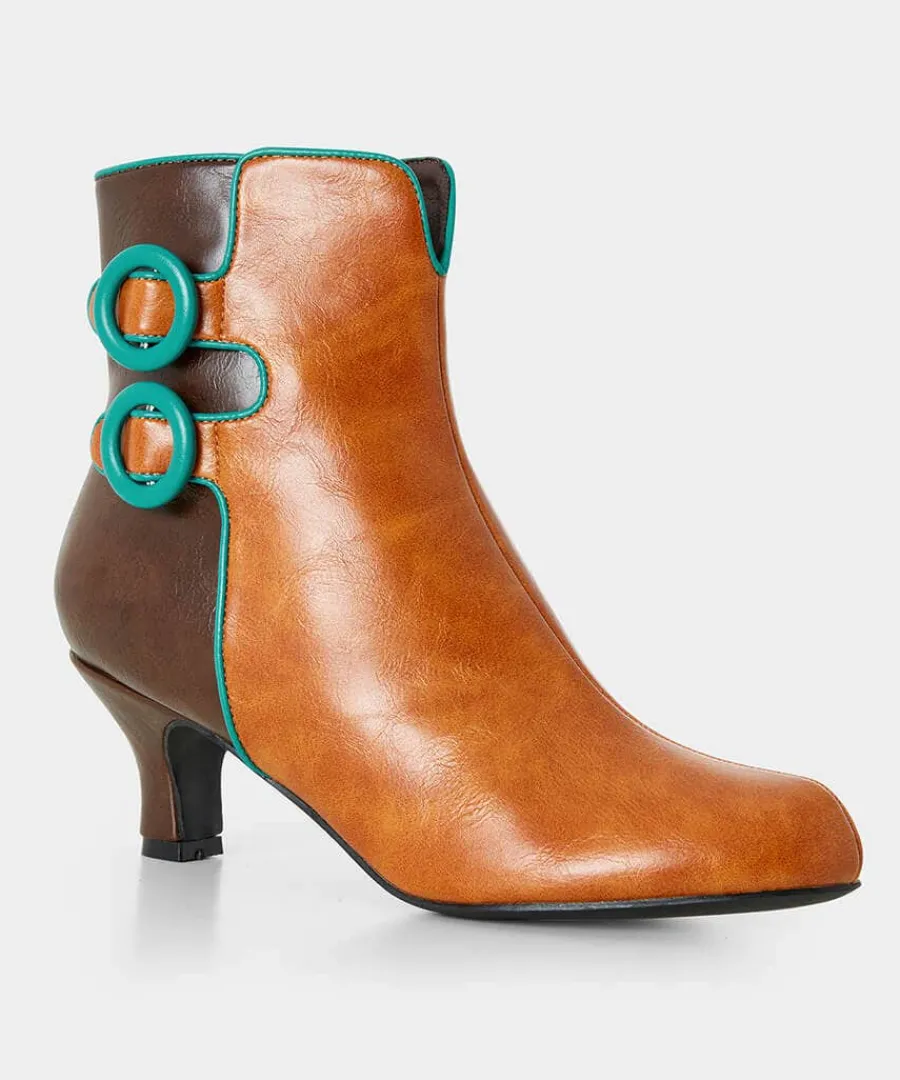 carnaby_buckle_trim_boots_2.webp Store Joe Browns Carnaby Buckle Trim Boots Tan Multi