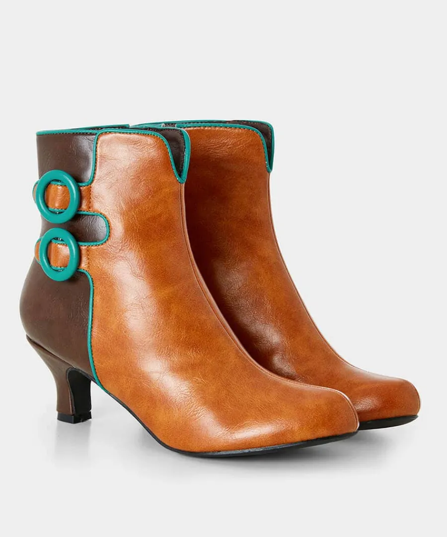 carnaby_buckle_trim_boots_3.webp Store Joe Browns Carnaby Buckle Trim Boots Tan Multi