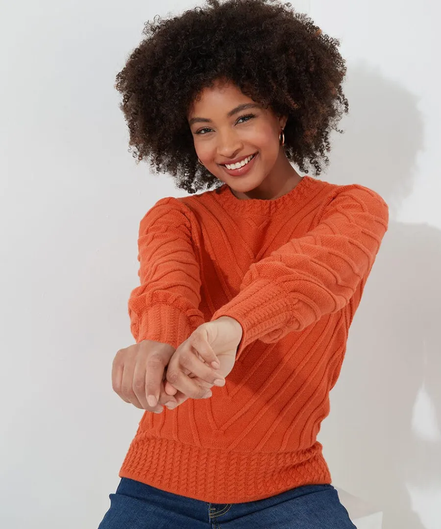 cassie_chevron_knit_jumpe_1.webp Cheap Joe Browns Cassie Chevron Knit Jumper Orange