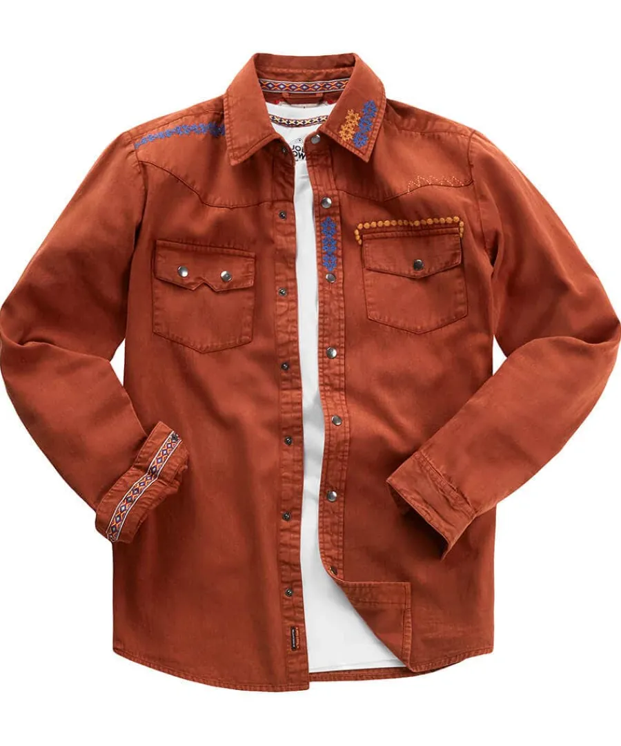 casually_customised_shirt_0.webp Discount Joe Browns Casually Customised Shirt Burnt Orange