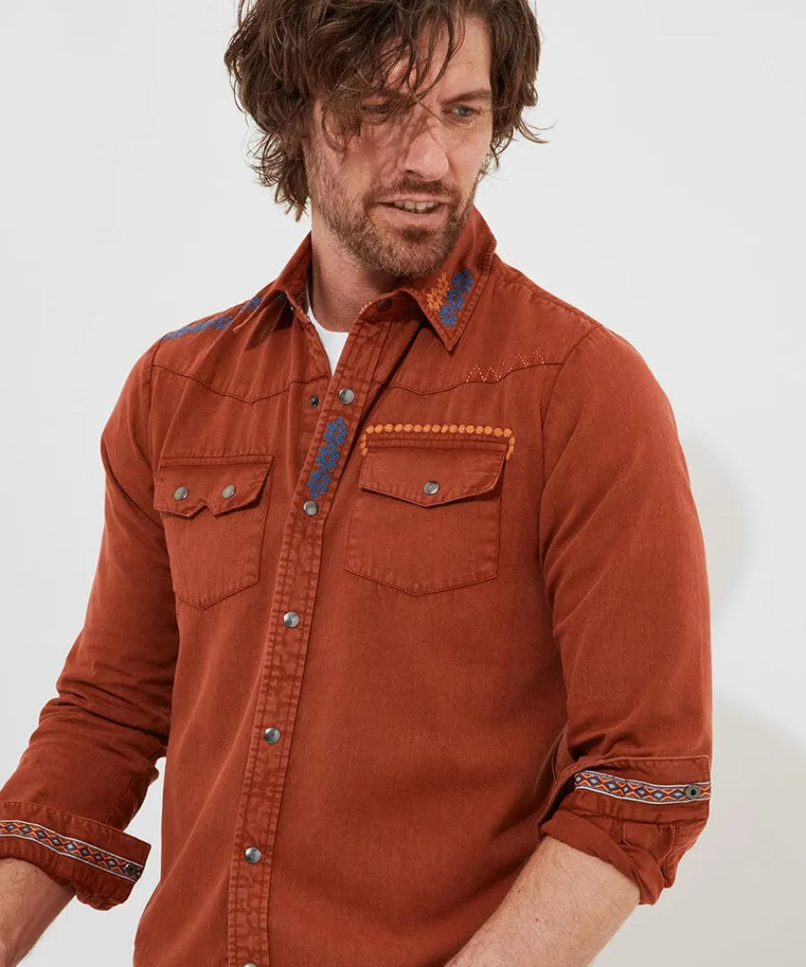 casually_customised_shirt_2.webp Discount Joe Browns Casually Customised Shirt Burnt Orange
