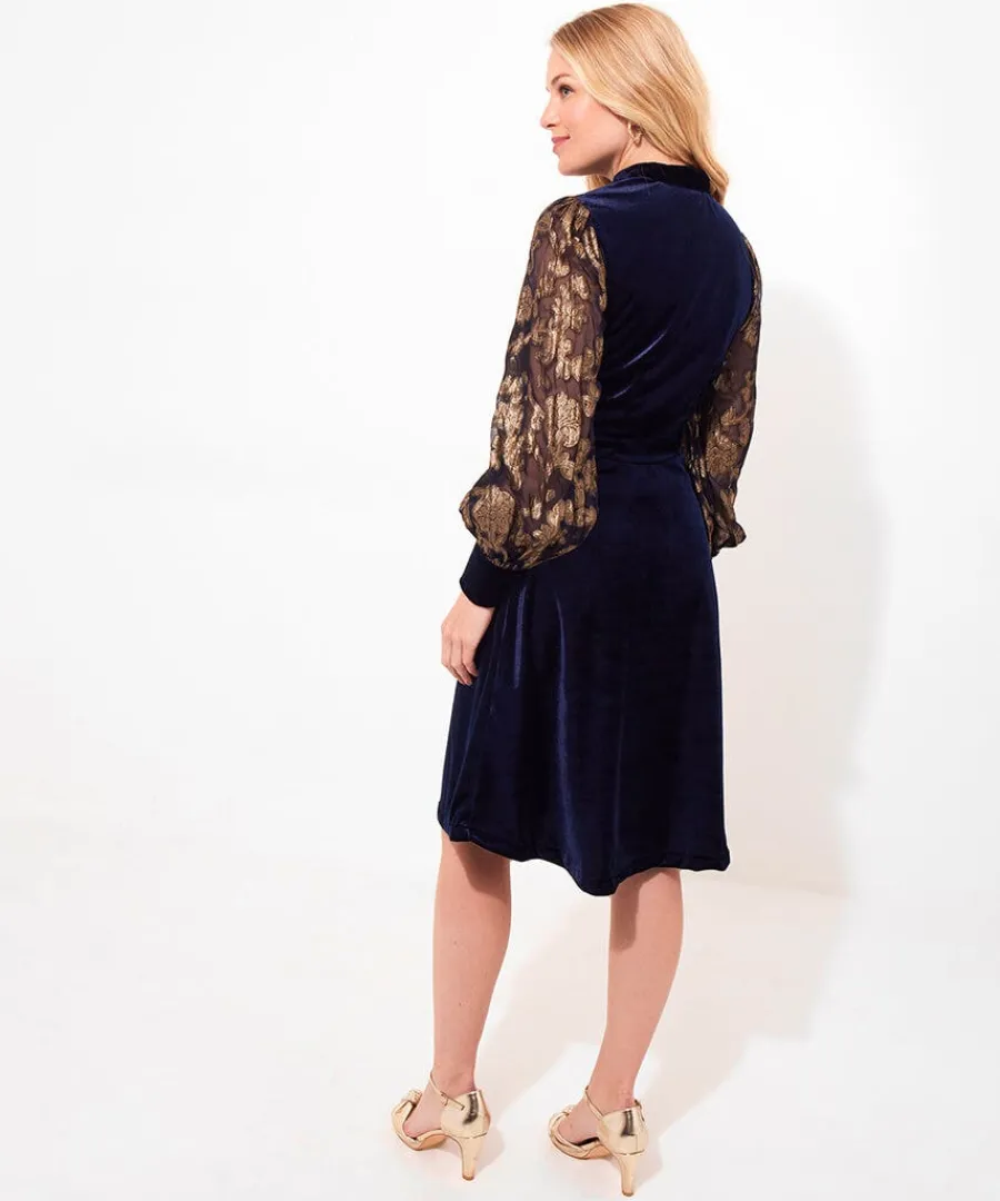 celeste_stretch_velvet_dr_3.webp Cheap Joe Browns Celeste Stretch Velvet Dress Navy