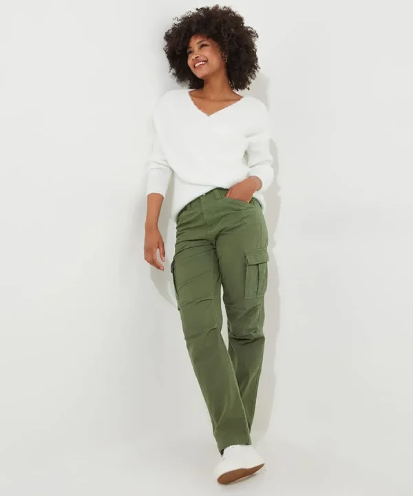 Hot Joe Browns Celine Cargo Pants Khaki / Chocolate