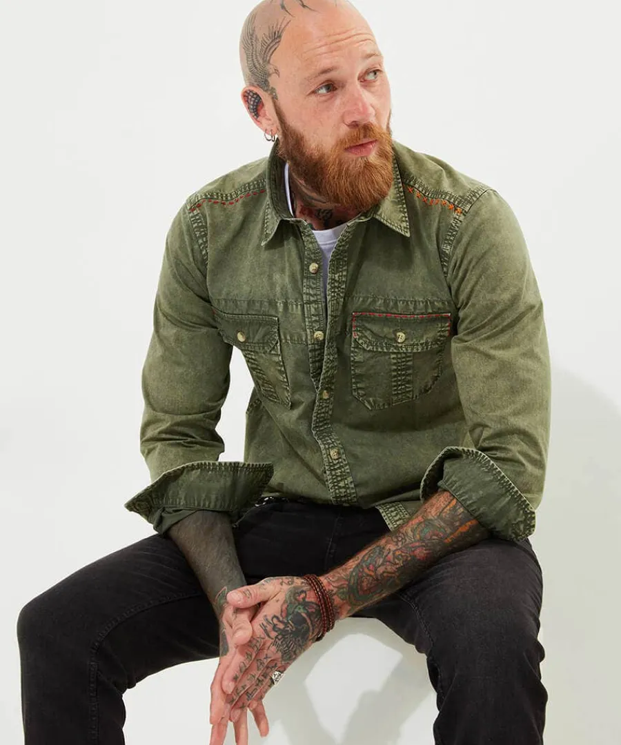charismatic_customised_sh_2.webp Fashion Joe Browns Charismatic Customised Shirt Khaki