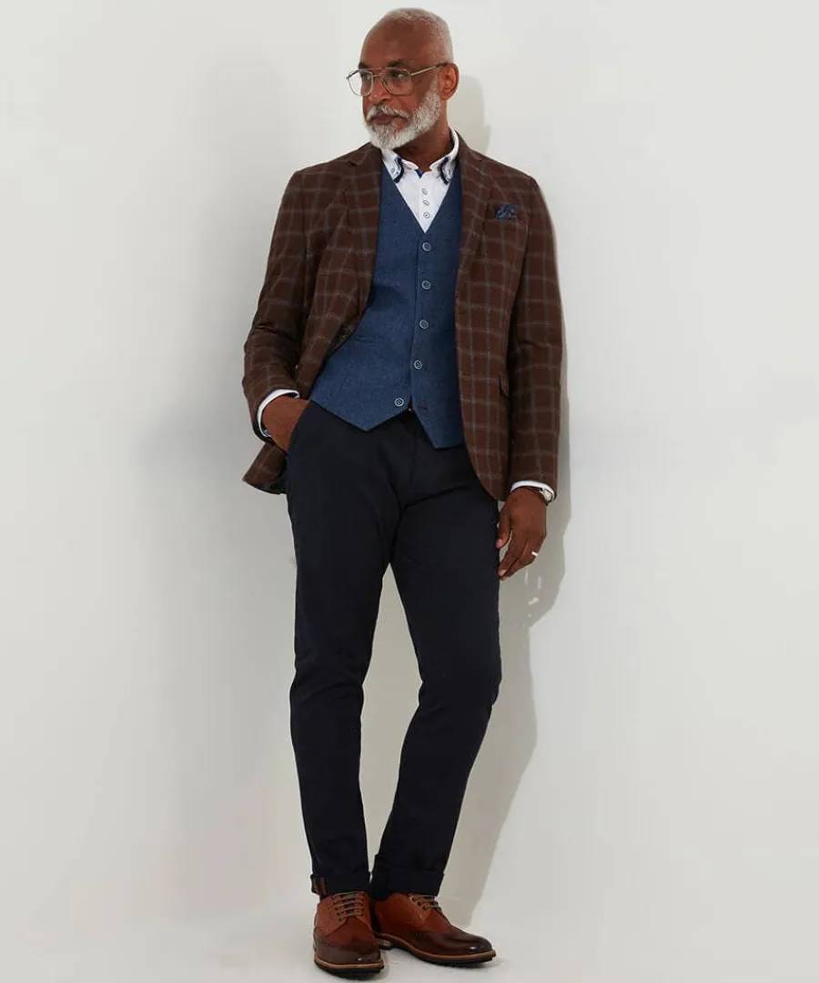 charming_check_blazer_2.webp Discount Joe Browns Charming Check Blazer Brown