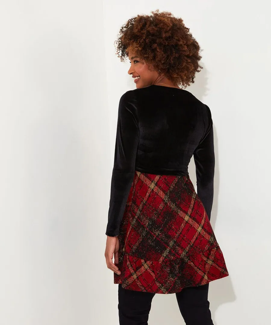 charming_check_tunic_2.webp Flash Sale Joe Browns Charming Check Tunic Red