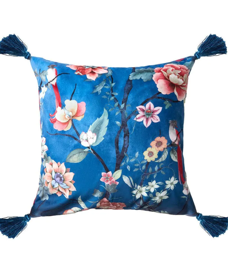 cherished_chinoiserie_rev_1-2.webp Fashion Joe Browns Cherished Chinoiserie Reversible Cushion Blue / Berry