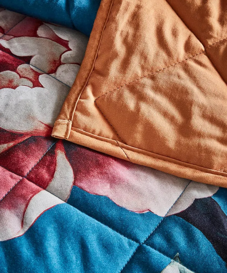 cherished_chinoiserie_rev_2.webp New Joe Browns Cherished Chinoiserie Reversible Bedspread Ink