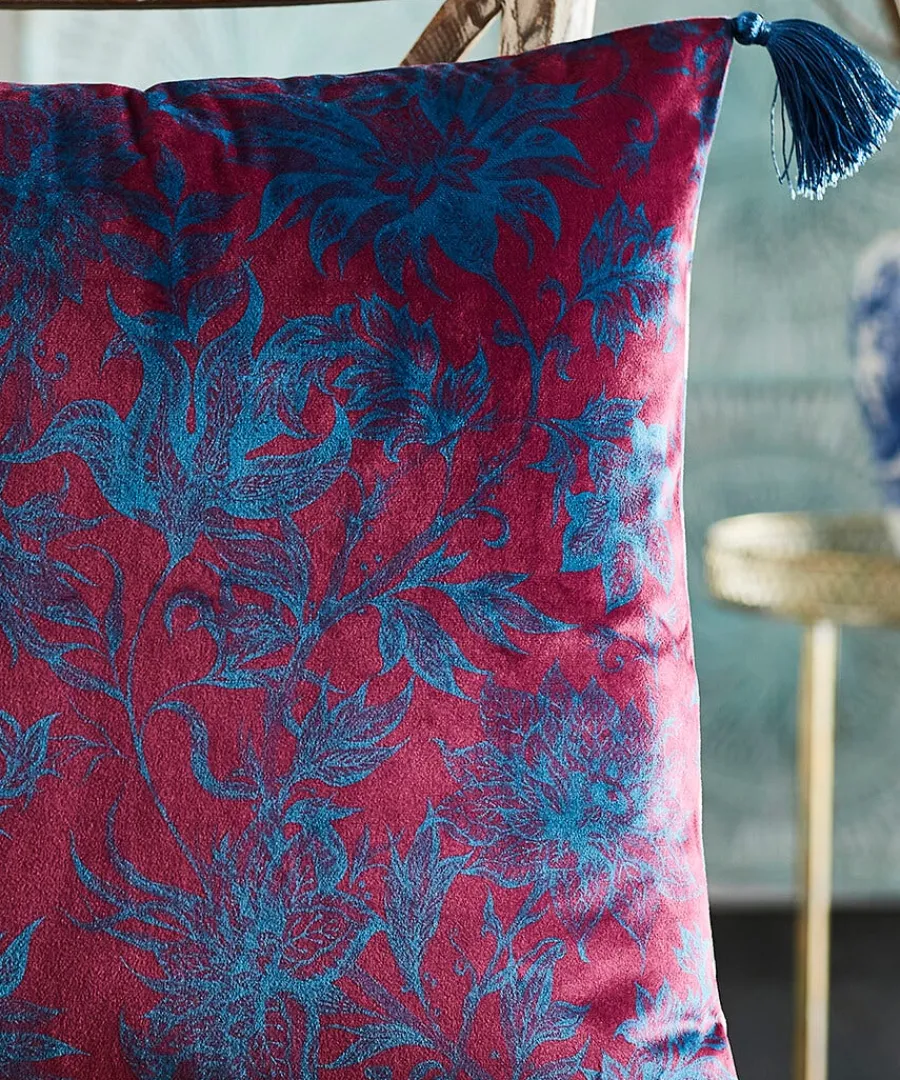 cherished_chinoiserie_rev_3-1.webp Fashion Joe Browns Cherished Chinoiserie Reversible Cushion Blue / Berry