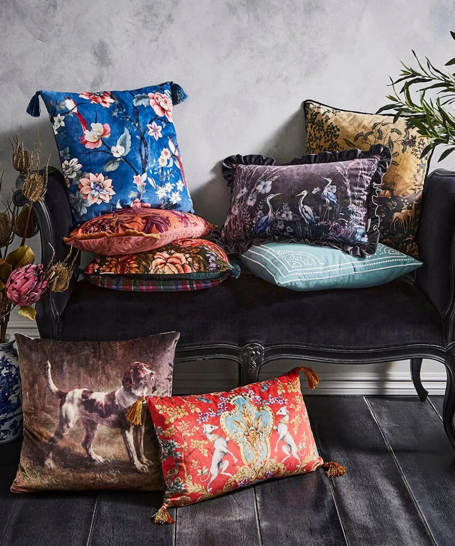 cherished_chinoiserie_rev_5.webp Fashion Joe Browns Cherished Chinoiserie Reversible Cushion Blue / Berry