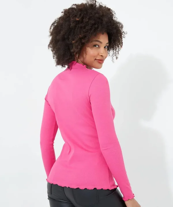 Online Joe Browns Chrissie Jersey Top Pink / Cream