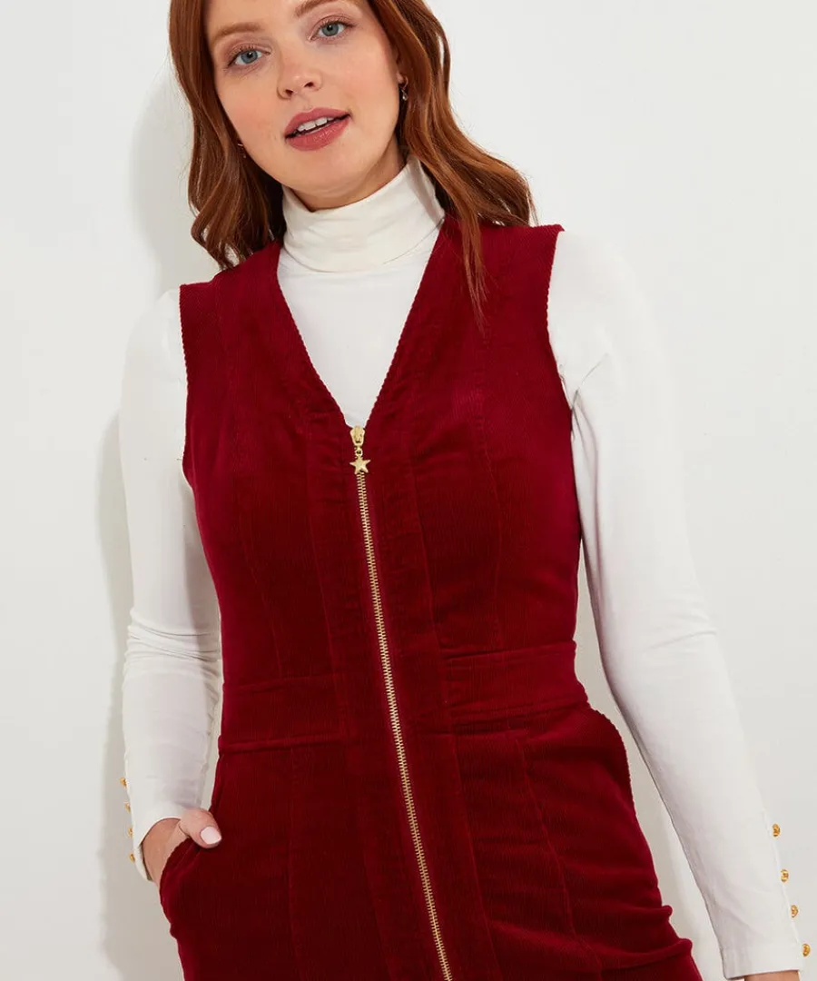 confident_cord_pinafore_d_3.webp New Joe Browns Confident Cord Pinafore Dress Burnt Orange