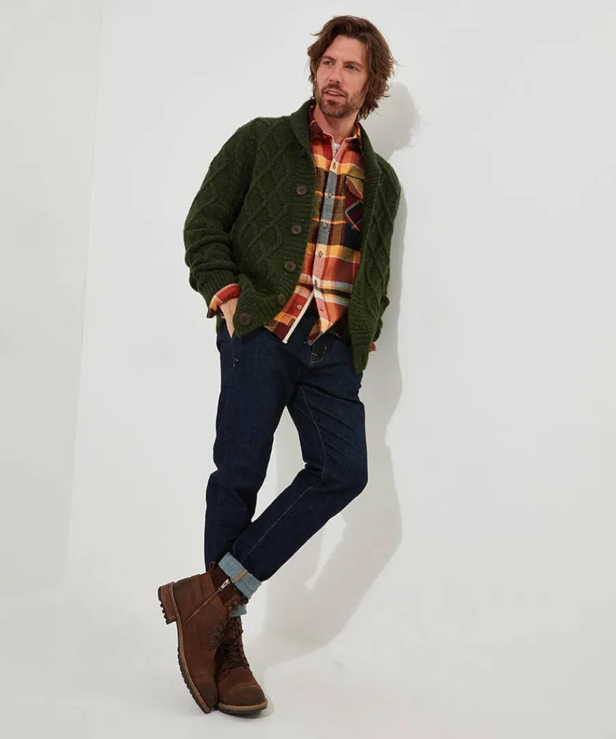 cool_in_cable_cardigan_2.webp Online Joe Browns Cool In Cable Cardigan Green
