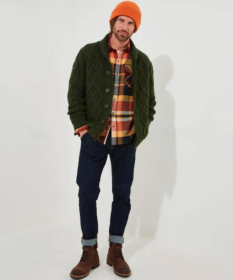 cool_in_cable_cardigan_5.webp Online Joe Browns Cool In Cable Cardigan Green