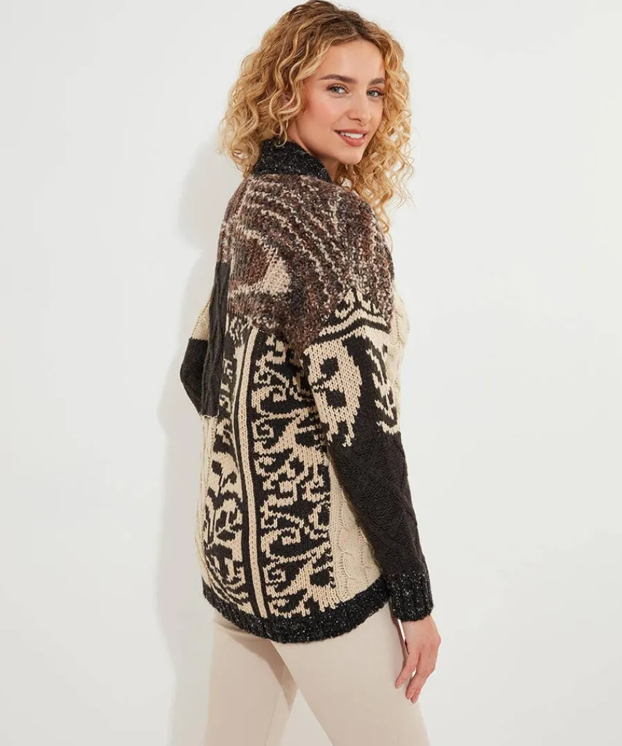 cosy_days_cutabout_cardig_2.webp Store Joe Browns Cosy Days Cutabout Cardigan Black