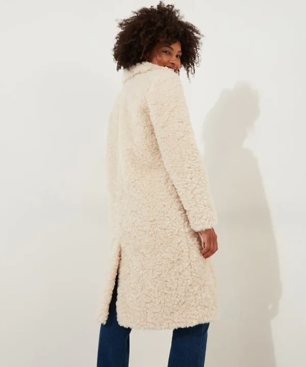 Store Joe Browns Cosy Up Furry Coat Cream