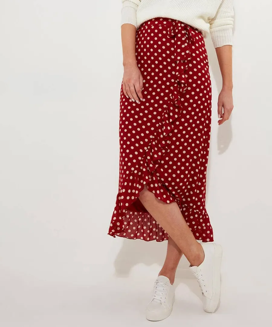 crossing_the_road_skirt_2.webp Shop Joe Browns Crossing The Road Skirt Red