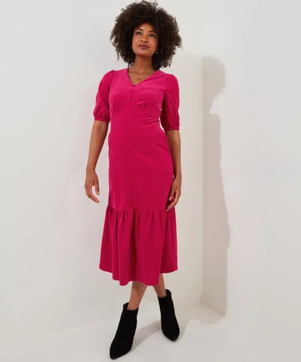 Fashion Joe Browns Curiously Cord Dress Pink