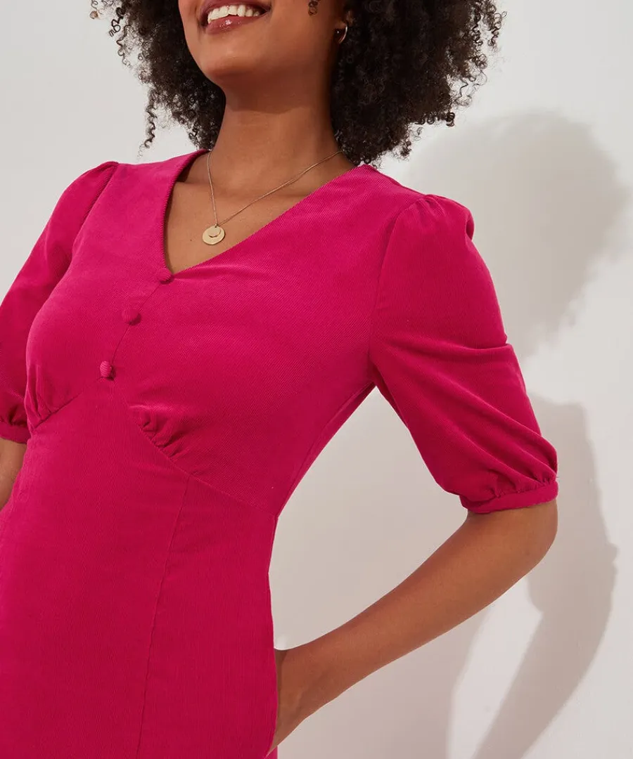 curiously_cord_dress_4.webp Fashion Joe Browns Curiously Cord Dress Pink