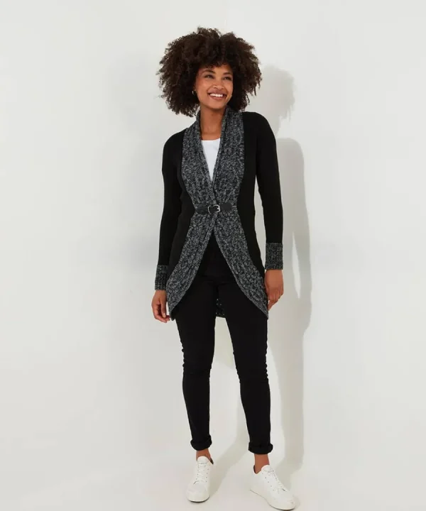 Cheap Joe Browns Curiously Cosy Buckle Cardigan Black