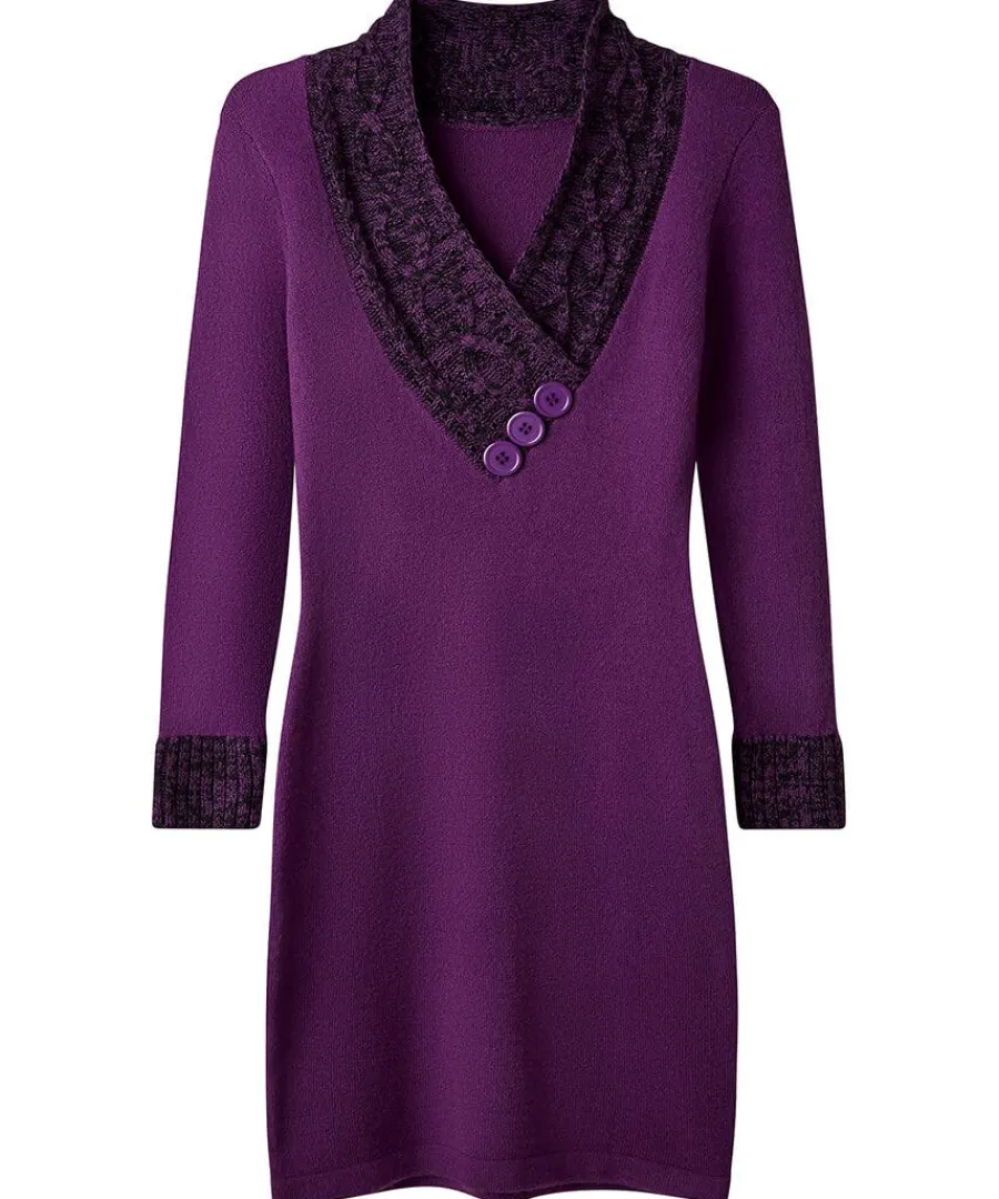 curiously_cosy_jumper_dre_0.webp Flash Sale Joe Browns Curiously Cosy Jumper Dress Purple