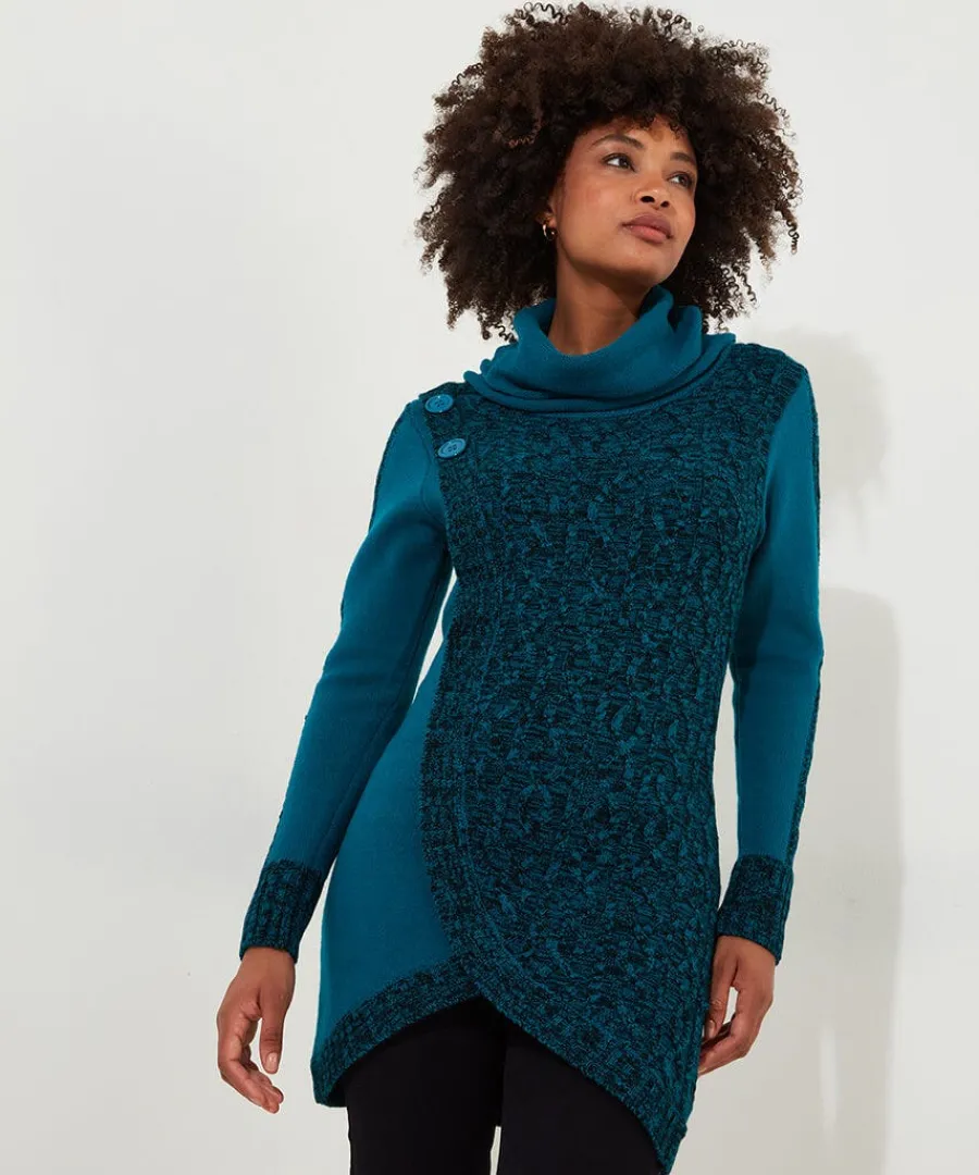 curiously_cosy_roll_neck__1.webp Flash Sale Joe Browns Curiously Cosy Roll Neck Jumper Teal