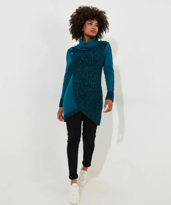 Flash Sale Joe Browns Curiously Cosy Roll Neck Jumper Teal