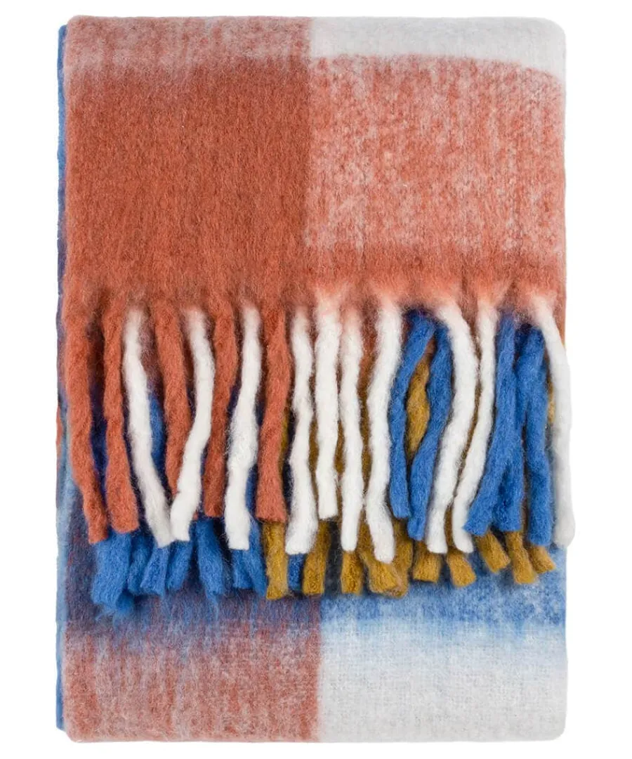 cute_and_cosy_check_throw_0.webp Online Joe Browns Cute And Cosy Check Throw Orange
