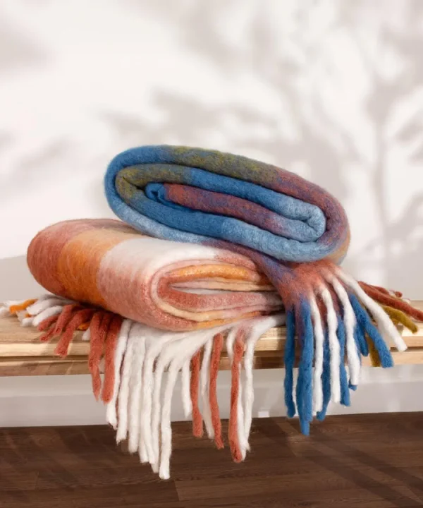 Online Joe Browns Cute And Cosy Check Throw Orange