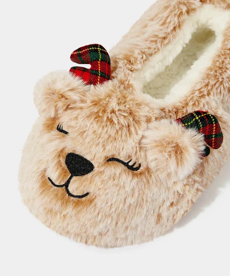 cute_little_deers_slipper_1.webp Hot Joe Browns Cute Little Deers Slippers In A Box Multi