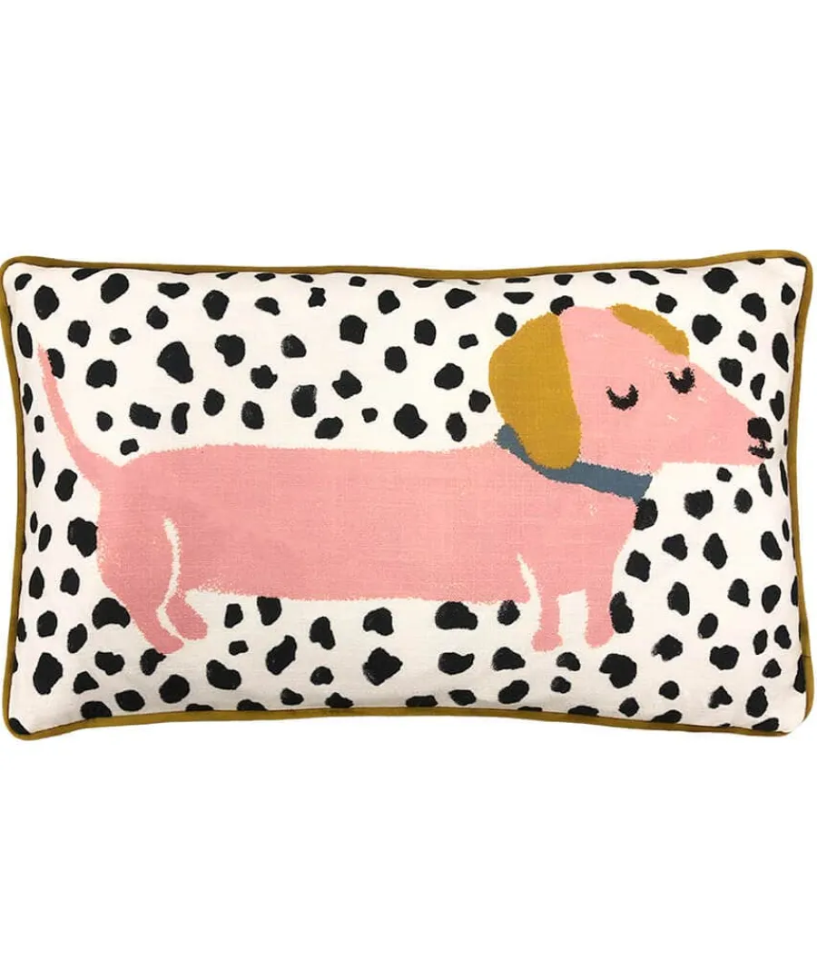 dachshund_delight_boudoir_0.webp Fashion Joe Browns Dachshund Delight Boudoir Cushion White