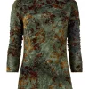 Shop Joe Browns Danielle Flocked Top Green
