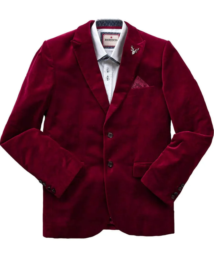 dapper_velvet_blazer_0.webp Clearance Joe Browns Dapper Velvet Blazer Firecracker